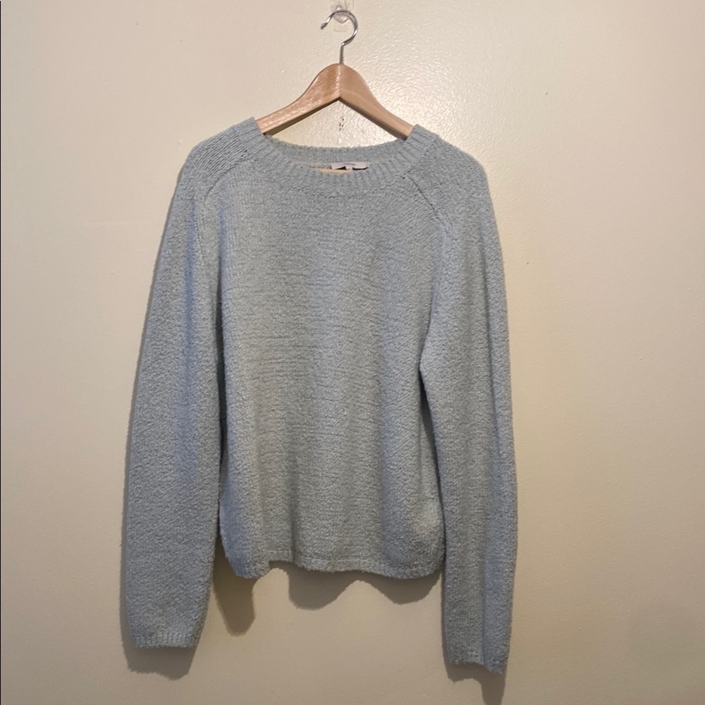 Vince Organic cotton Soft Blue Knit Pullover. Size 1X